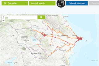 Azercell SIM Card Network Coverage